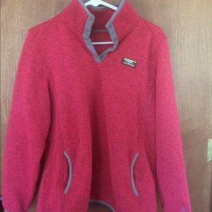 LL Bean sweater fleece Large EUC